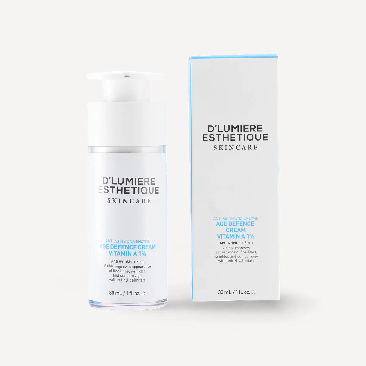 Délumérie Esthétique skincare cream bottle and packaging on a white background