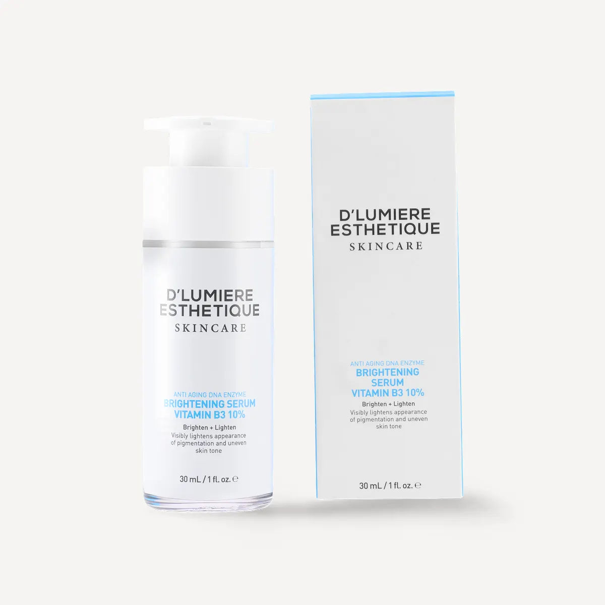 Délumiere Esthétique skincare serum and packaging on a white background