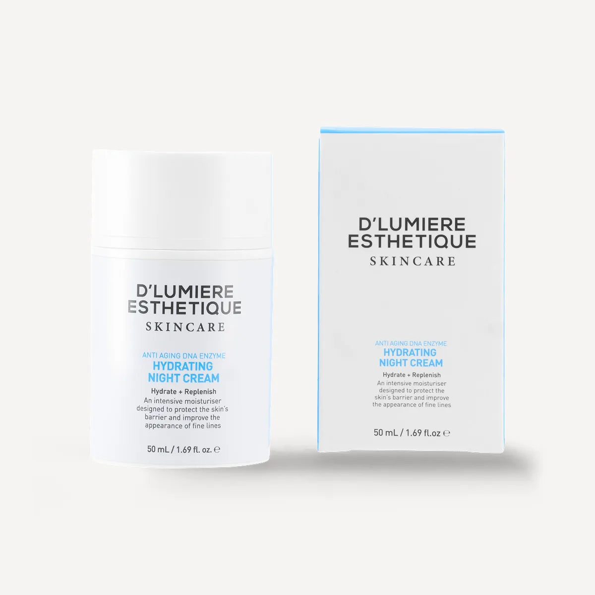 D'lumiere Esthetique skincare cream packaging on a white background