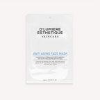 Anti-aging face mask packaging with 'D'Lumiere Esthetique' branding on a white background